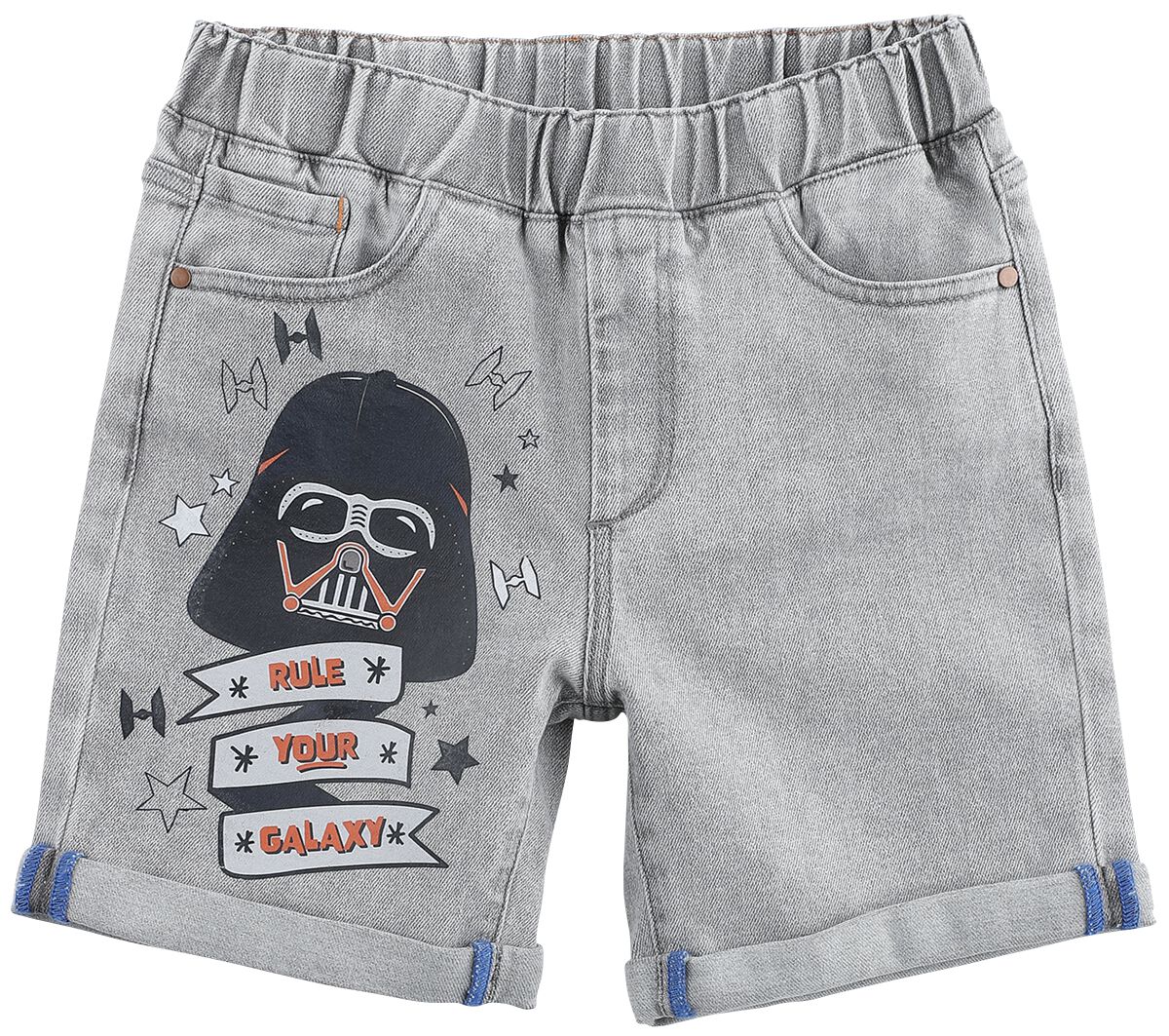 Star Wars - Disney Short für Kinder - Kids - Darth Vader - für Jungen - grey denim  - EMP exklusives Merchandise!