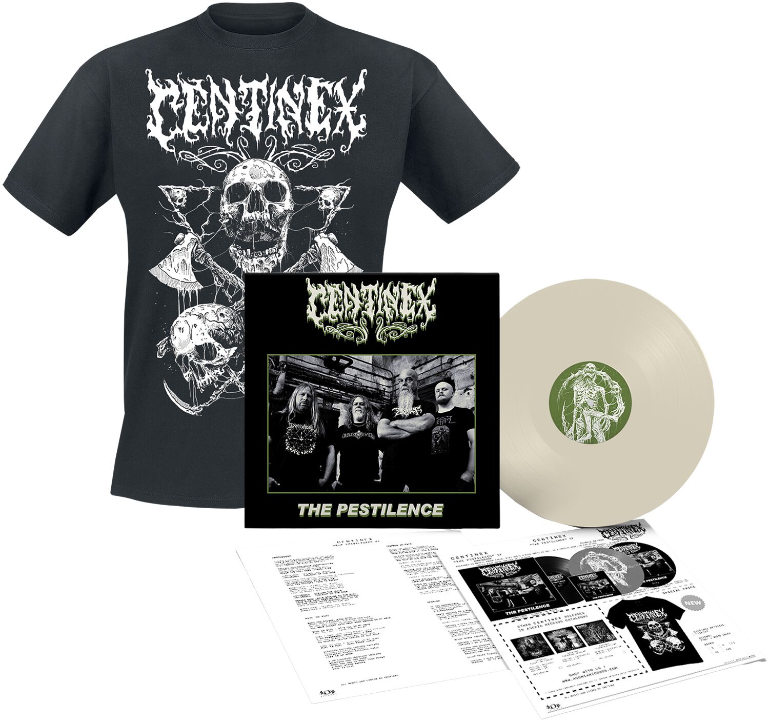 Image of Centinex The pestilence EP & T-Shirt farbig