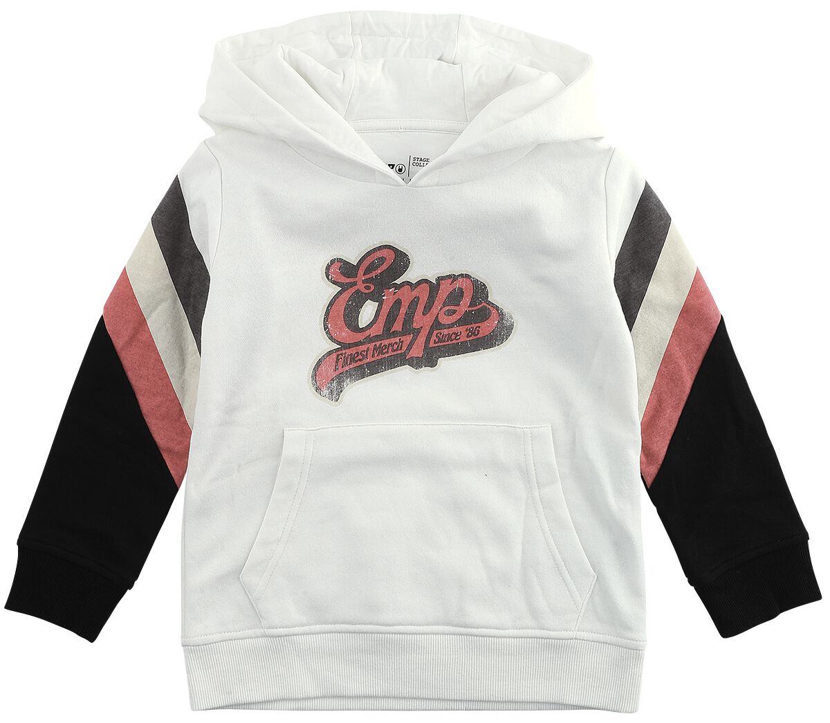 Image of Felpa con cappuccio di EMP Stage Collection - Kids’ hoodie with old-school EMP logo - 110/116 a 170/176 - ragazzi - panna