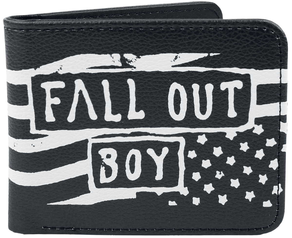 Fall Out Boy Rocksax - Flag Geldbörse schwarz weiß - 54.57% Rabatt