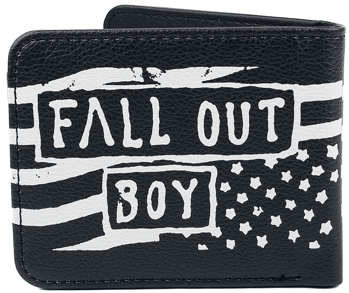 Fall Out Boy Rocksax - Flag Geldbörse schwarz weiß - 54.57% Rabatt