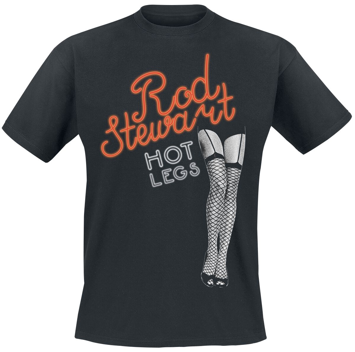 Rod Stewart Hot Legs T-Shirt black