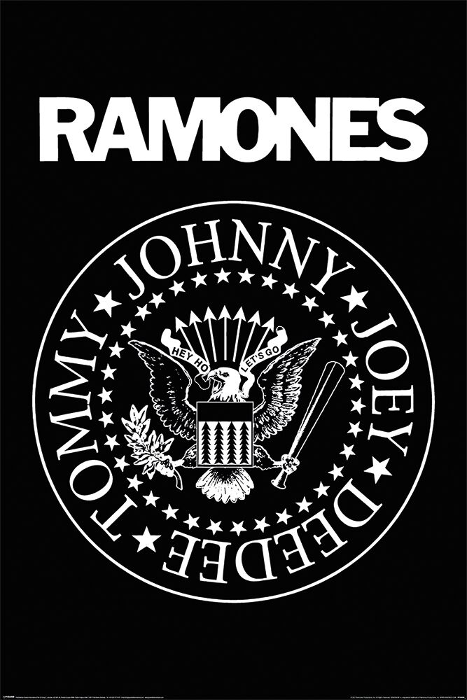 Image of Ramones Logo Poster multicolor