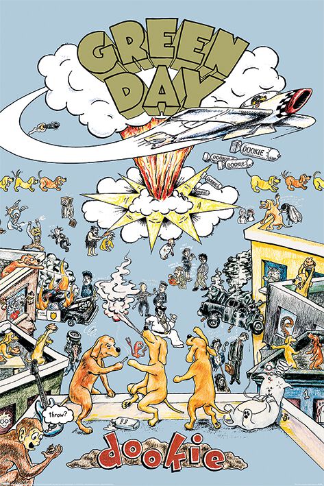 Image of Green Day Dookie Poster multicolor