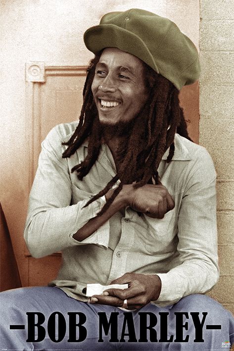 Image of Bob Marley Rolling Papers Poster multicolor