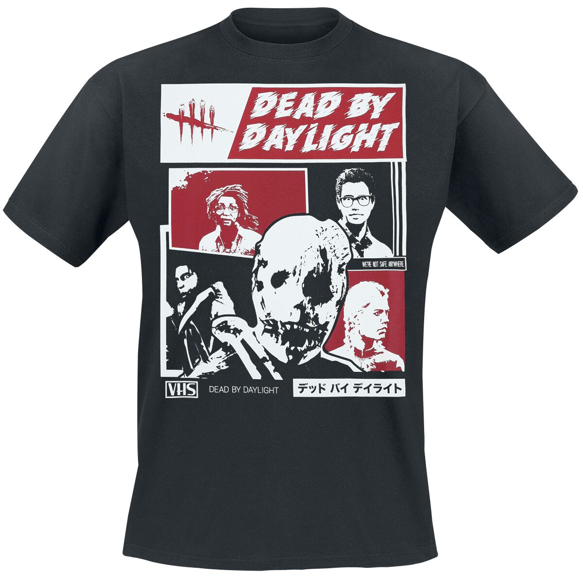 Dead By Daylight Retro VHS Trapper T-Shirt black