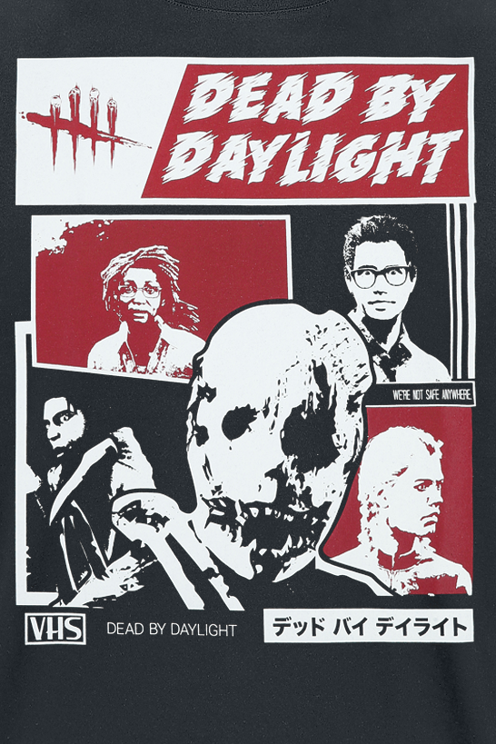 Dead By Daylight Retro VHS Trapper T-Shirt schwarz - 24.01% Rabatt