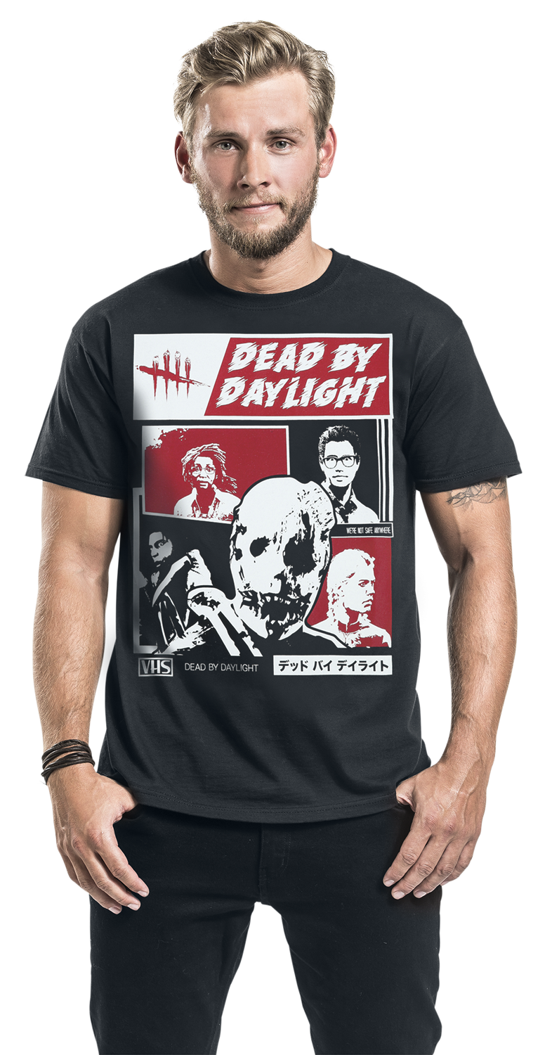 Dead By Daylight Retro VHS Trapper T-Shirt schwarz - 24.01% Rabatt