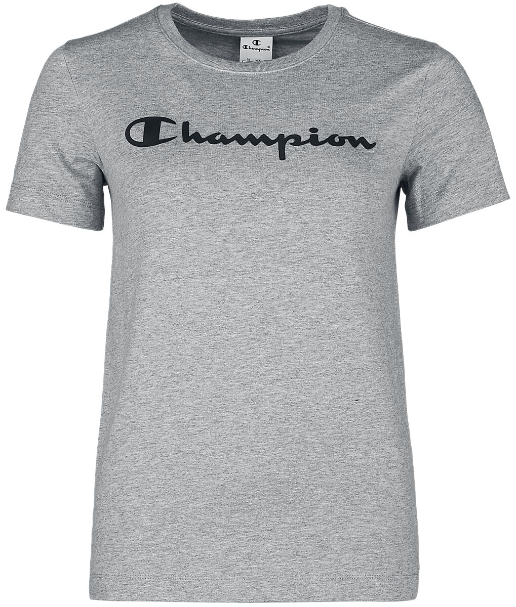 Image of Champion - American Classics Crew Neck T-Shirt - T-Shirt - Donna - grigio