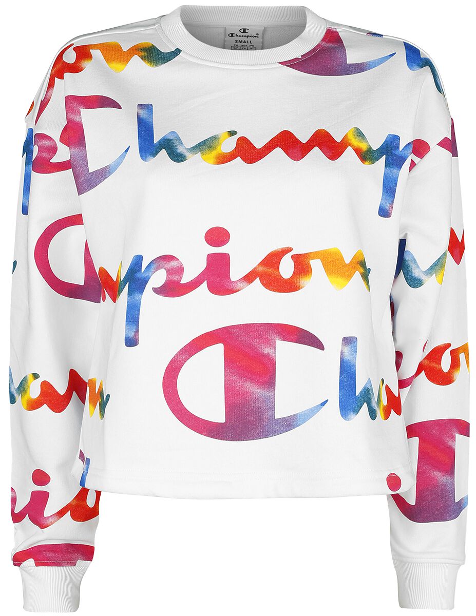 Champion Color Rave Crewneck Croptop Sweatshirt Sweatshirt multicolour