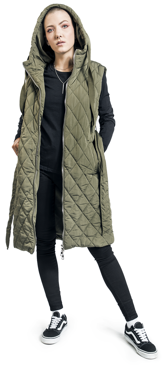 Hailys SL P VT EL44LEN Weste khaki