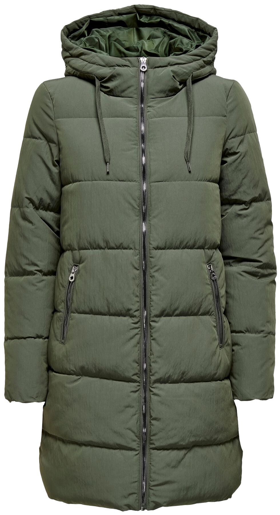 Image of Cappotti di Only - Dolly Long Puffer Coat - XS a M - Donna - verde oliva