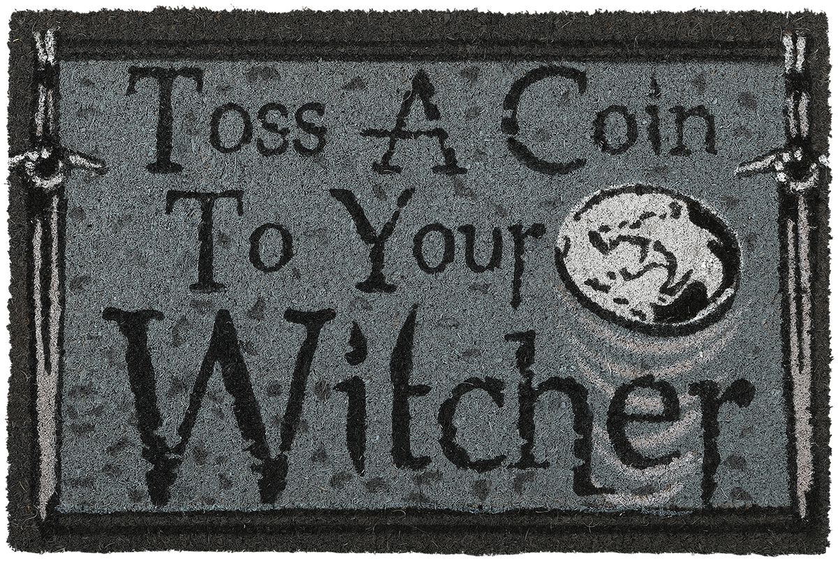 The Witcher Fußmatte - Toss A Coin - multicolor  - Lizenzierter Fanartikel