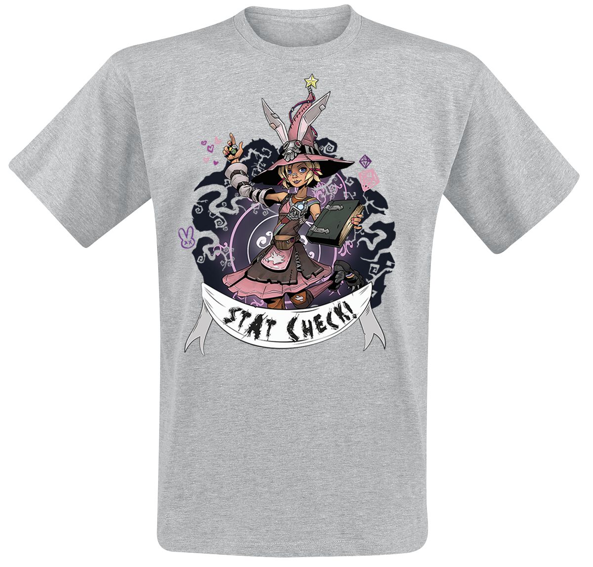 Tiny Tina’s Wonderlands Stat Check! T-Shirt hellgrau