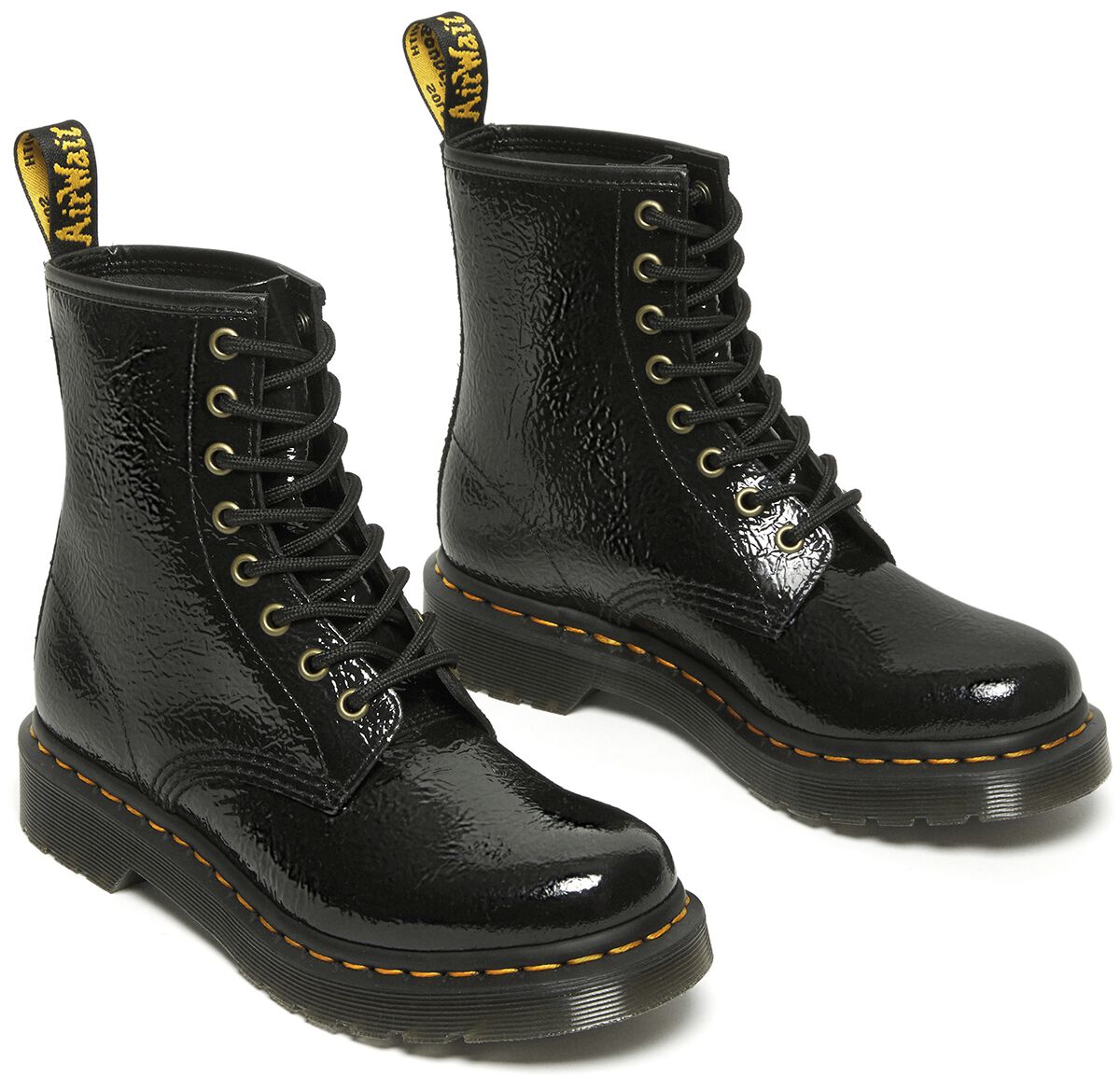 Dr. Martens 1460 - Black Distressed Patent Boot black