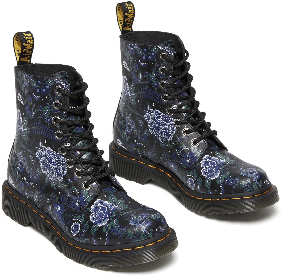 Dr. Martens 1460 Pascal - Mystic Garden Floral Black Backhand Boot multicolour