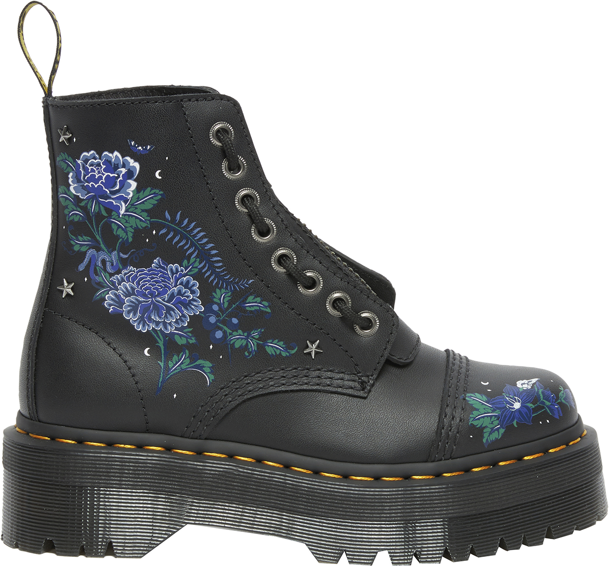 Dr. Martens Sinclair Floral - Mystic Garden/Floral Print Black Backhand Boot multicolor