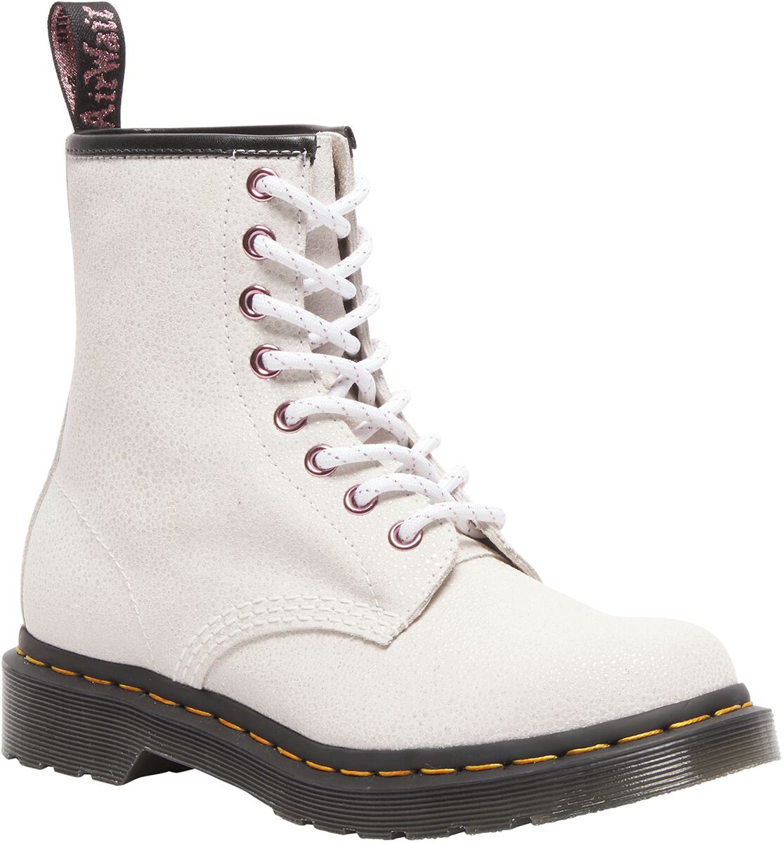 Dr. Martens 1460 – White Bejeweled Boot weiß