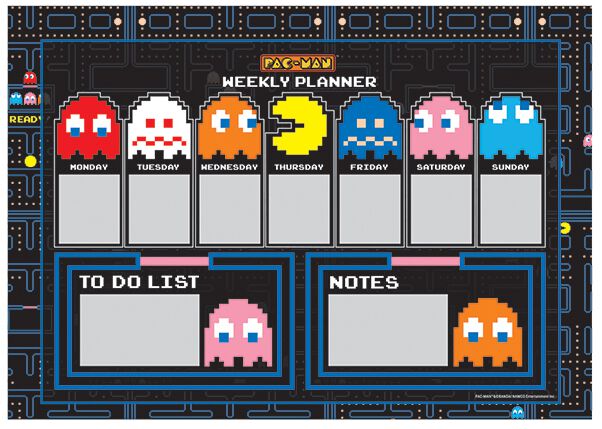 Pac-Man High Score Note Pad multicolor
