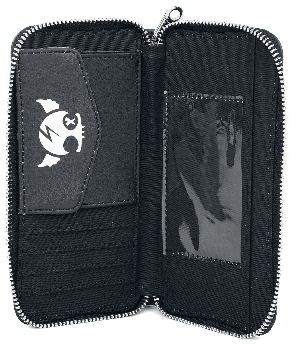 Black Blood by Gothicana Phat Kandi X Black Blood by Gothicana Geldbörse schwarz weiß