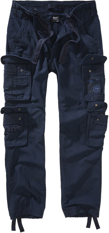 Brandit Pure Vintage Trouser Slim Cloth Trousers navy