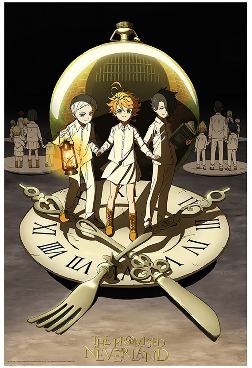 The Promised Neverland Group Poster multicolour