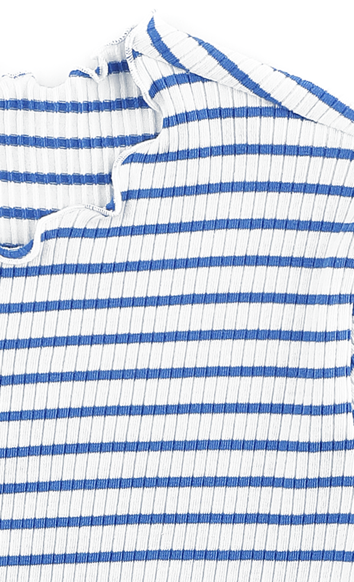 Kids ONLY Gila Rib Top T-Shirt blau - 56.70% Rabatt