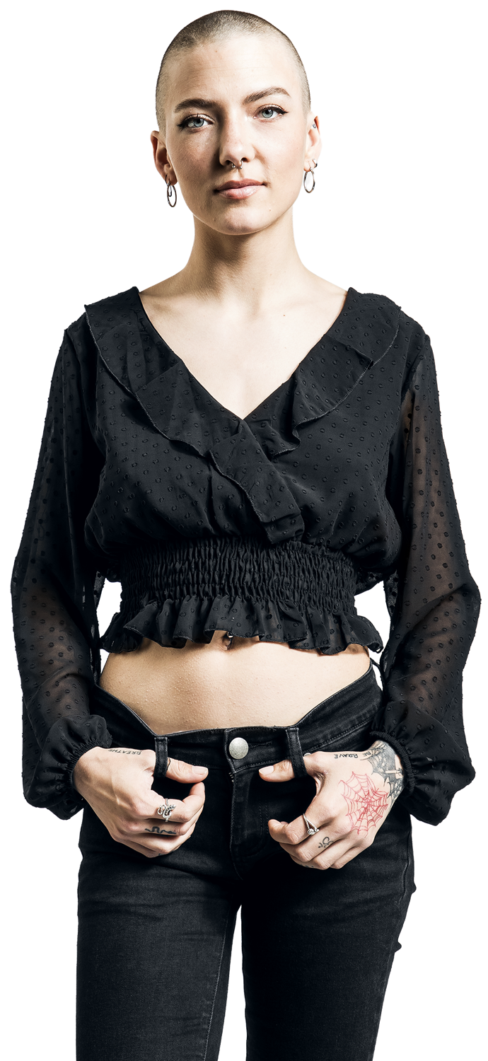 Hailys Patty Bluse schwarz