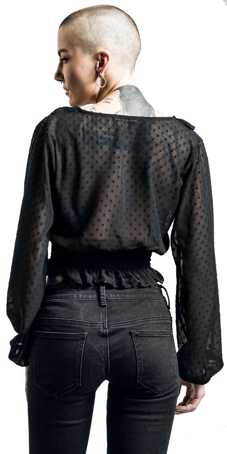 Hailys Patty Bluse schwarz