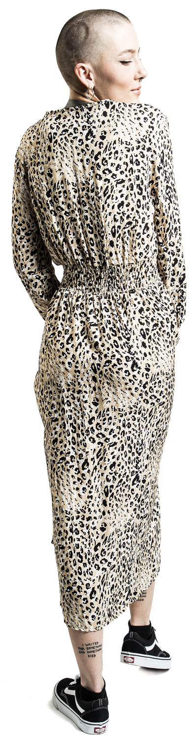 Hailys Camilla Langes Kleid beige - 48.66% Rabatt