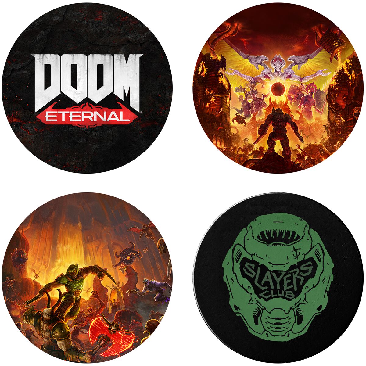 Image of Doom Eternal - Slayers Club Untersetzer Standard