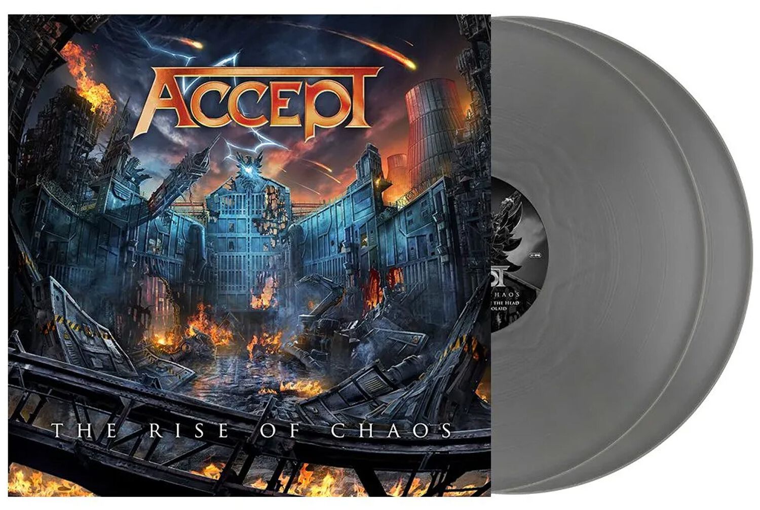 Image of Accept The rise of chaos 2-LP silberfarben