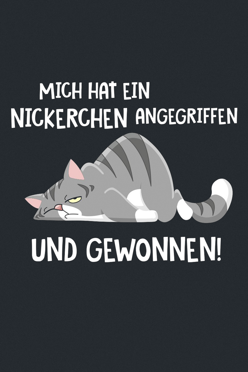 Tierisch T-Shirt - Nickerchen - M bis 4XL - für Männer - Größe M - schwarz