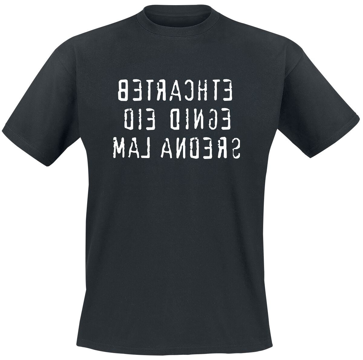Sprüche T-Shirt - Betrachte die Dinge mal anders - M bis 4XL - für Männer - Größe 4XL - schwarz