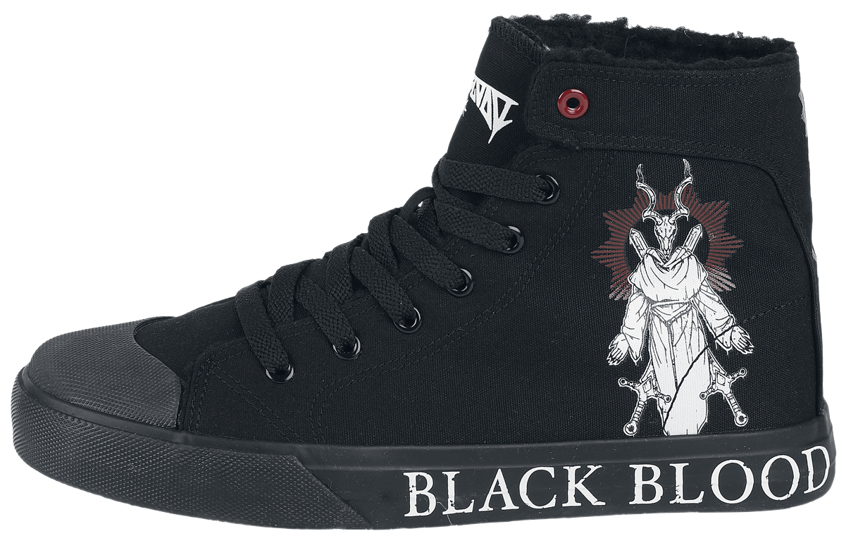 Black Blood by Gothicana Gefütterte Sneaker mit Print Sneaker high schwarz