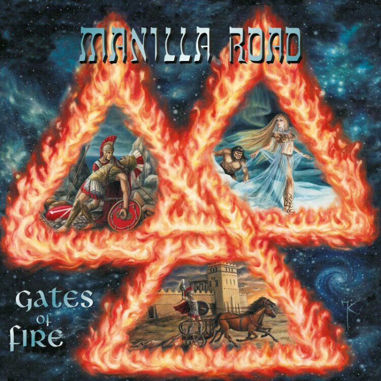 Image of Manilla Road Gates of fire 2-LP farbig