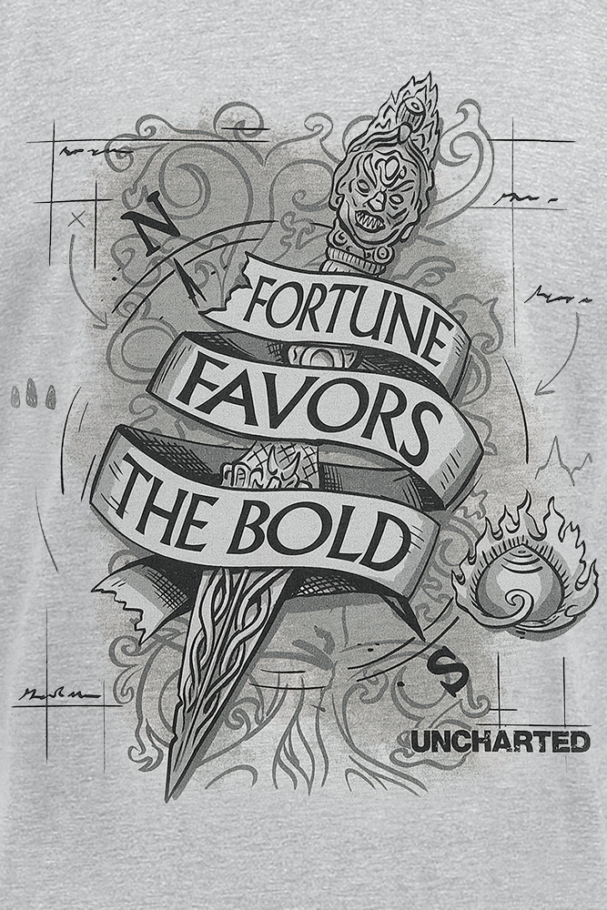 Uncharted Tattoo T-Shirt grau - 58.72% Rabatt