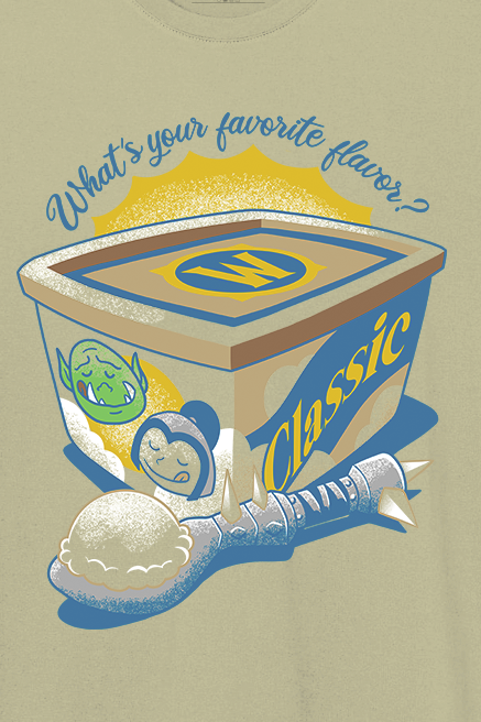 World Of Warcraft Vanilla Flavor T-Shirt khaki