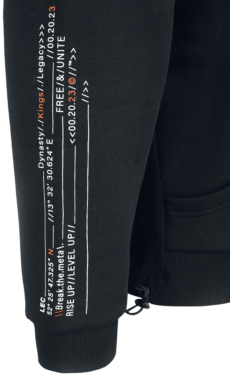 LEC Break The Meta Kapuzenjacke schwarz orange
