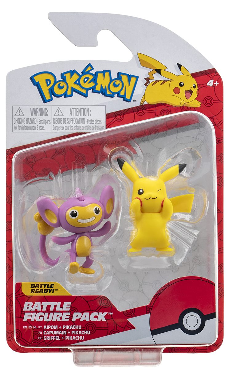 Pokémon Pokémon - Battle Figure Pack - Pikachu #8 & Griffel Actionfigur multicolor