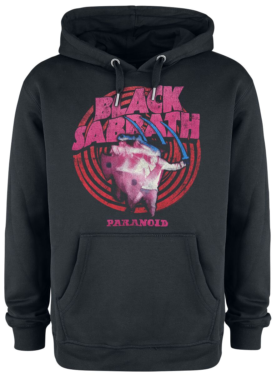 Levně Black Sabbath Amplified Collection - Paranoid Mikina s kapucí černá