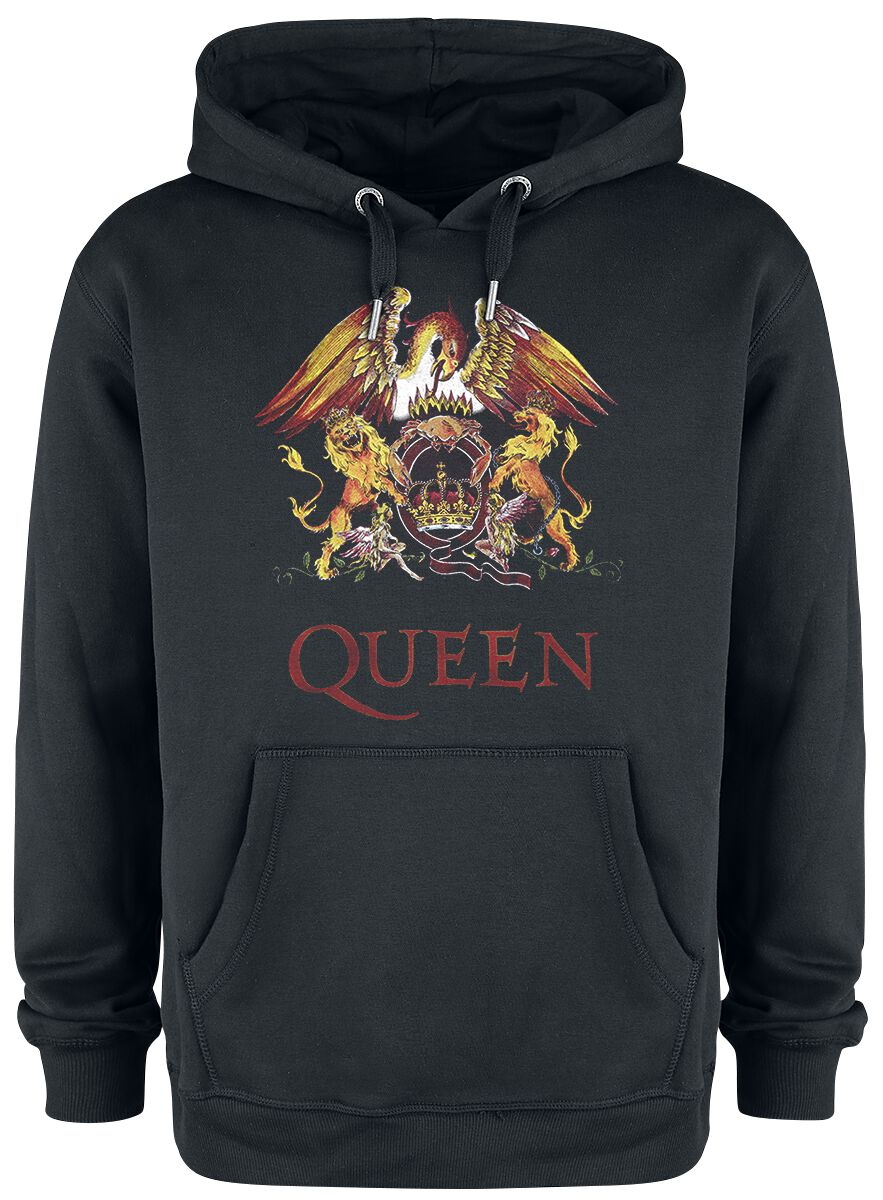 Image of Queen Amplified Collection - Royal Crest Kapuzenpulli schwarz