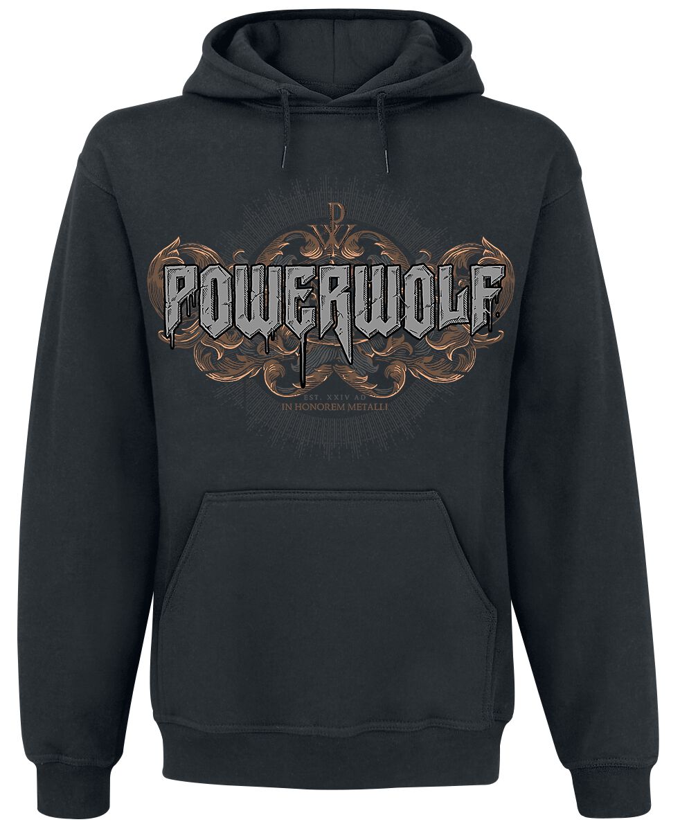 Powerwolf Knights And Wolves Hooded sweater black