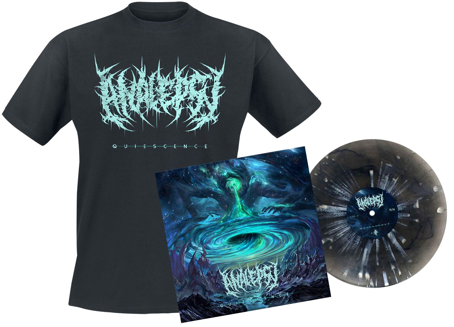 Image of Analepsy Quiescence LP & T-Shirt farbig