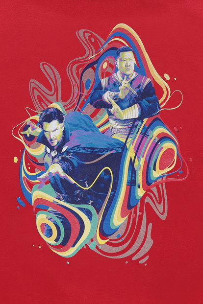 Doctor Strange Kids - In The Multiverse Of Madness - Strange Wong T-Shirt rot - 36.13% Rabatt