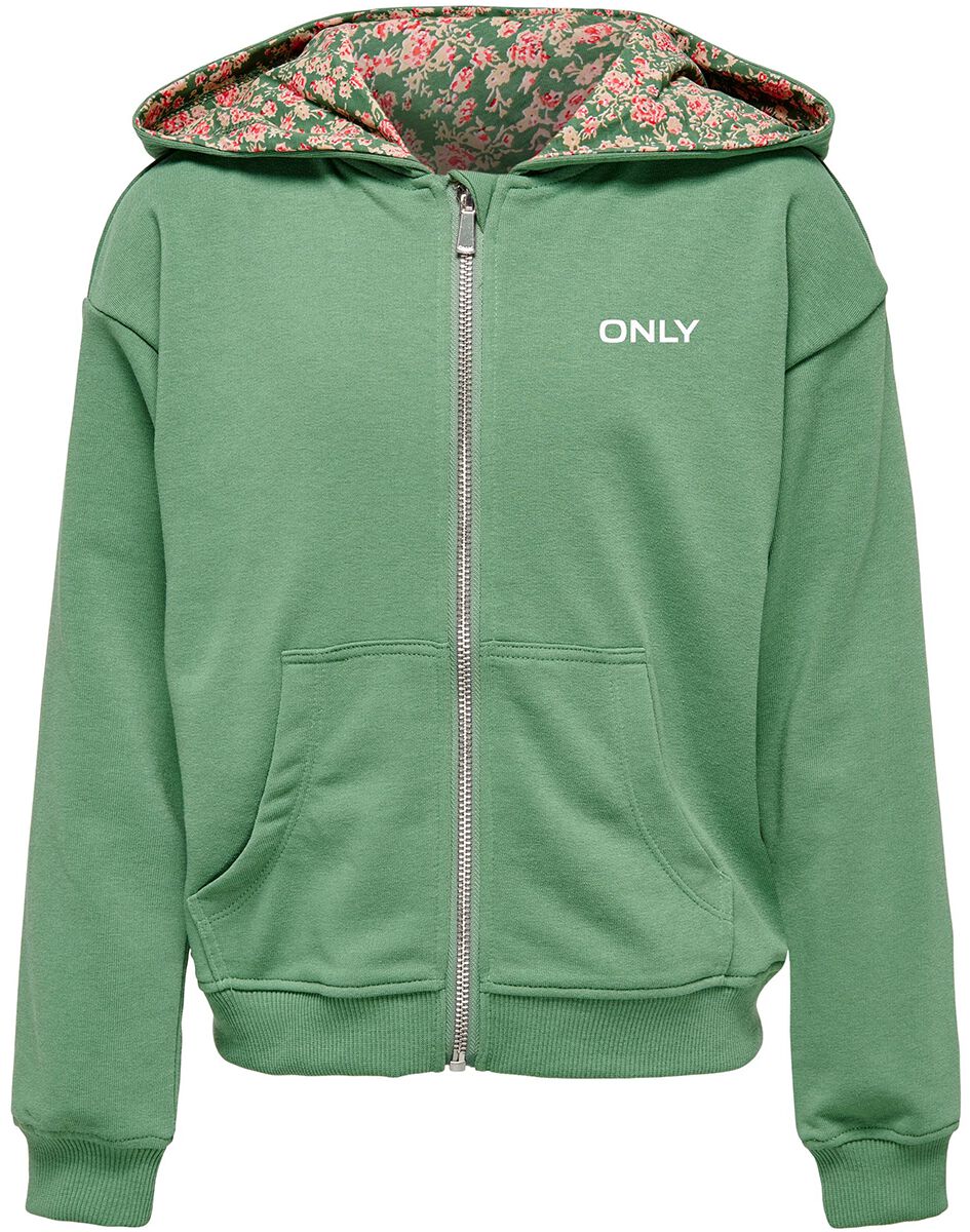 Kids ONLY Zoe Life Zip Flower Hood Kinder-Kapuzenjacke grün Kids ONLY Zoe Life Zip Flower Hood Kinder-Kapuzenjacke grün