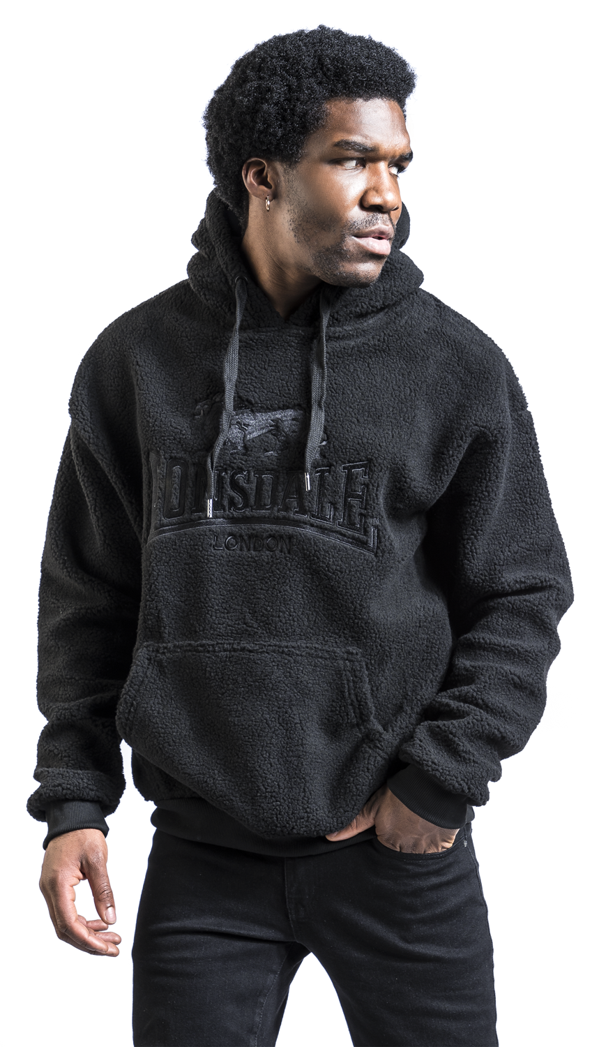 Lonsdale London NEWCHAPEL Kapuzenpullover schwarz