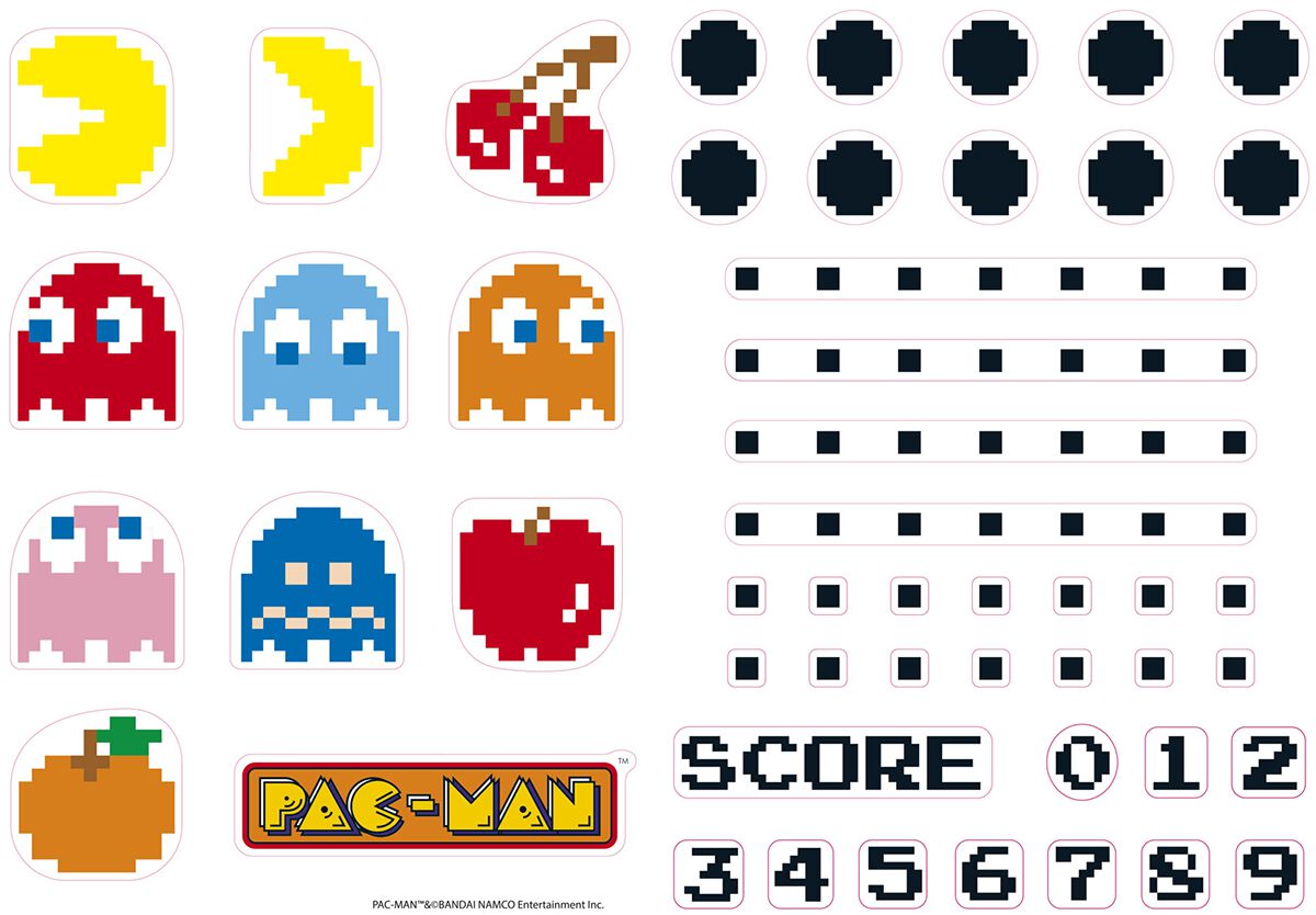 Pac-Man Characters & Maze - Stickers Sticker Sets multicolour