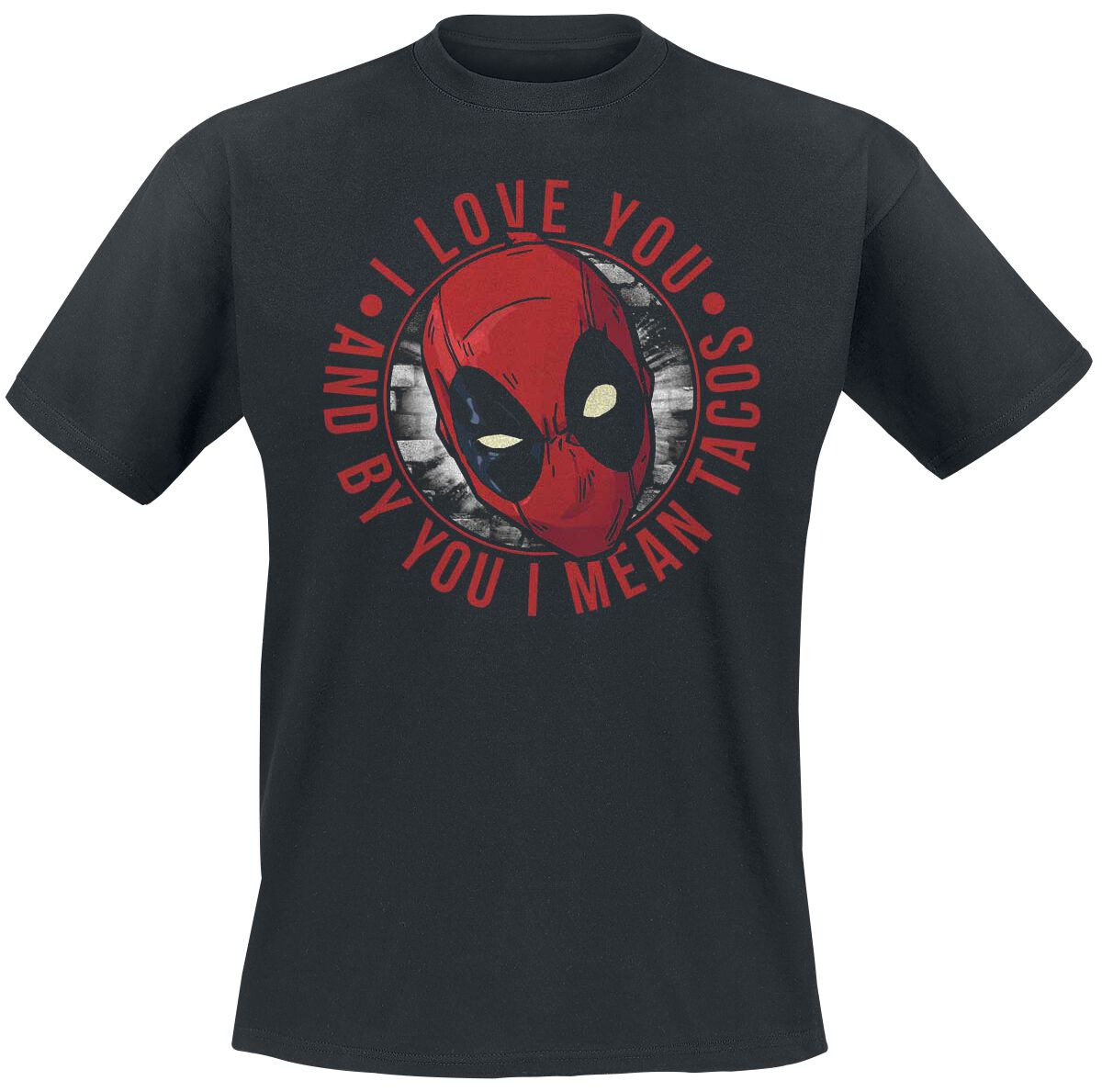 Deadpool Taco Love T-Shirt black