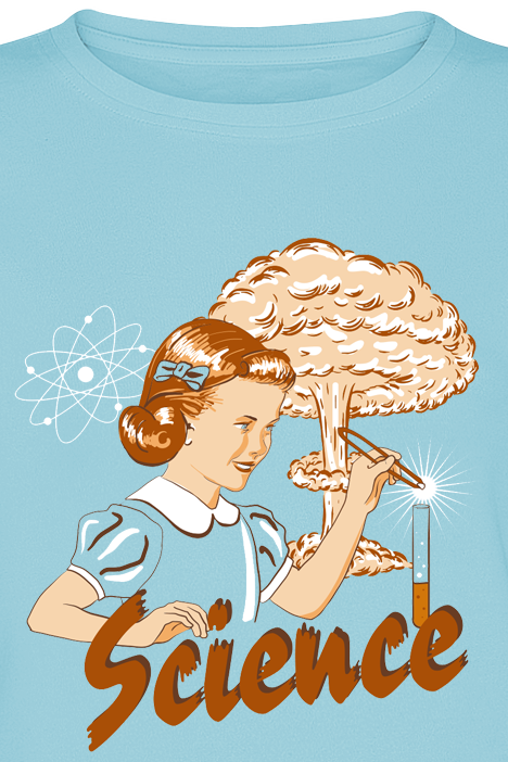 Funshirt Sprüche - Science T-Shirt türkis